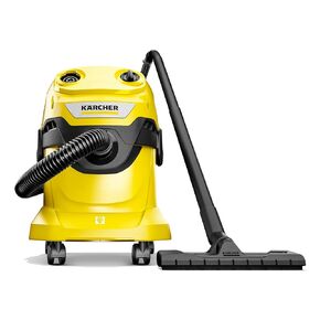 Kärcher WD 4 Multi-Purpose 5.3 Gallon Wet/Dry Shop Vacuum Cleaner with Attachments, Space-Saving Design, Heavy Duty