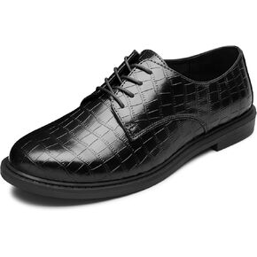 MIXIN Women's Oxfords Alligator Printed Wingtip Lace Up Business Formal Dress Shoes