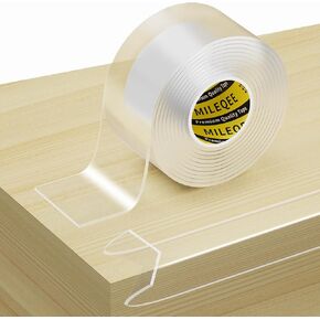 Clear Edge Protector Strip, 2in x 9.84FT, Sharp Edge Wrap Cover Tape, Self Adhesive Protective Bumper Guards for Cabinet Door Desk Glass Table Bed Furniture, Kitchen Countertop