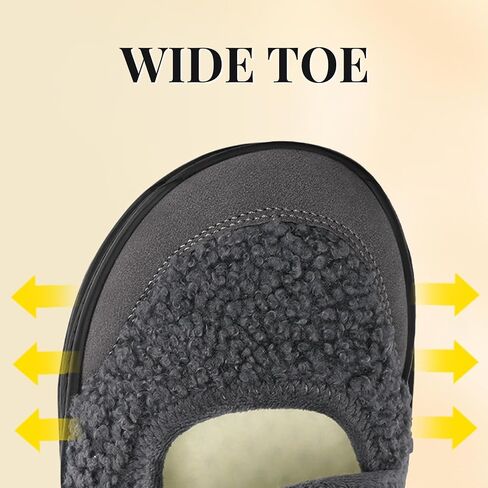 Rihero Womens Slippers Wide Width Diabetic Shoes Edema House Barefoot Walking Shoes Adjustable Indoor Outdoor Slippers in Kuwait