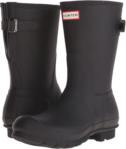 Hunter Original Short Back Rain Boots Black 8 M in Kuwait
