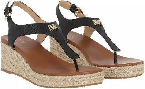 Michael Michael Kors Women's Black Laney Thong Wedge Sandal, 2.5" Heel in Saudi Arabia