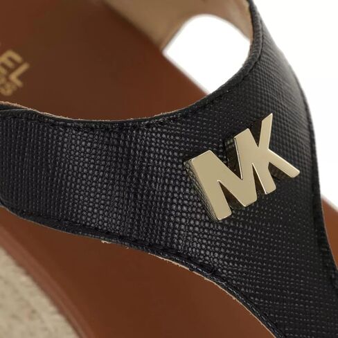 Michael Michael Kors Women's Black Laney Thong Wedge Sandal, 2.5" Heel in Saudi Arabia