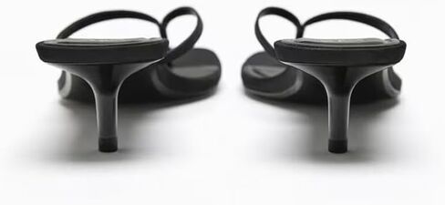Women's Miami Kitten Heels Sandals Square Open Toe Thong Sandal Flip Flop Heels +Memory Foam Heeled Sandals for Women in Saudi Arabia