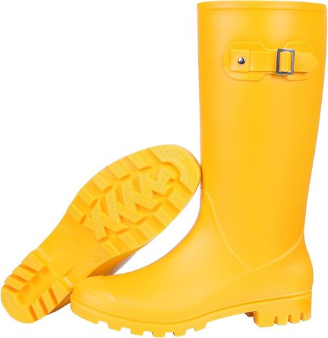 Asgard Women’s Tall Rain Boots Waterproof Knee High Rainboots Rubber Garden Wellies- Slim Calf in Kuwait