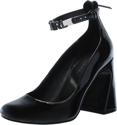 Karl Lagerfeld Paris Women's Pavla Ankle Strap Heel Pump, Classic Red, 5 in Kuwait