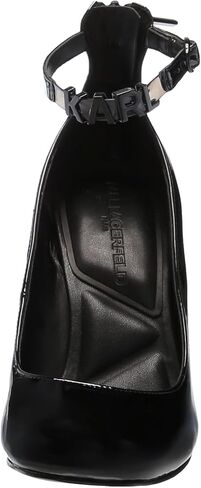 Karl Lagerfeld Paris Women's Pavla Ankle Strap Heel Pump, Classic Red, 5 in Kuwait