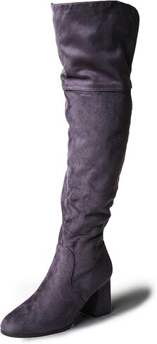 J. Adams Brandy Over The Knee Boot - Trendy Low Block Heel Suede Thigh High in Saudi Arabia
