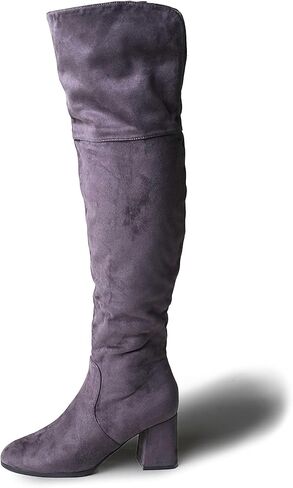 J. Adams Brandy Over The Knee Boot - Trendy Low Block Heel Suede Thigh High in Saudi Arabia