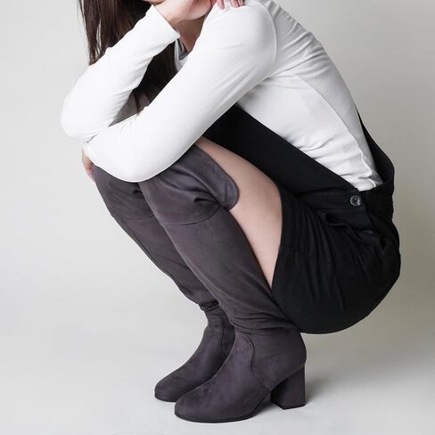 J. Adams Brandy Over The Knee Boot - Trendy Low Block Heel Suede Thigh High in Saudi Arabia