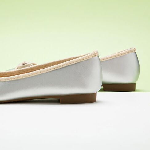 C.Paravano Ballet Flats | Square Toe Shoes | Bow Slip Ons | Ballet Shoes for Women | Dressy Flats for Women in Saudi Arabia