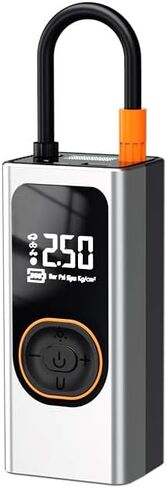 Tire Inflator Portable Air Compressor-150PSI & 4000mAh Portable Air Pump, Accurate Pressure LCD Display, 3X Fast Inflation for Cars, Bikes & Motorcycle Tires, Balls 02 in Saudi Arabia