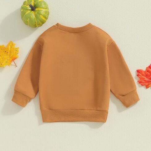 Toddler Boy Girl Halloween Outfit Long Sleeve Crewneck Sweatshirt Sweater Shirt Embroidery Letter Baby Pullovers in Saudi Arabia
