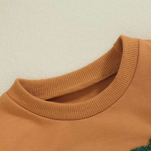 Toddler Boy Girl Halloween Outfit Long Sleeve Crewneck Sweatshirt Sweater Shirt Embroidery Letter Baby Pullovers in Saudi Arabia