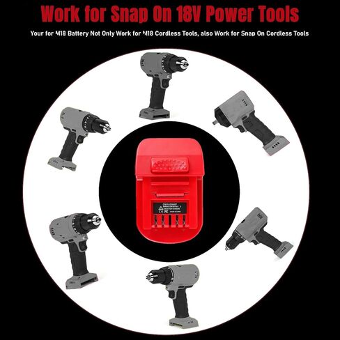 لمحول بطارية Milwaukee (تحويل إلى M18 إلى SNAP في 18V) in Kuwait