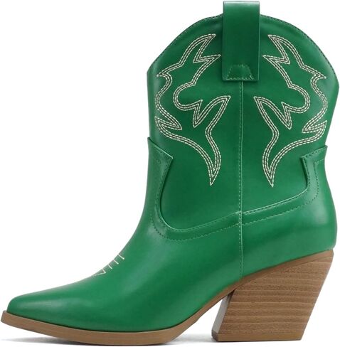 Soda “BLAZING" ~ Women Western Bootie Pointe Toe with Low Heel (Wide Fit Available) in Kuwait