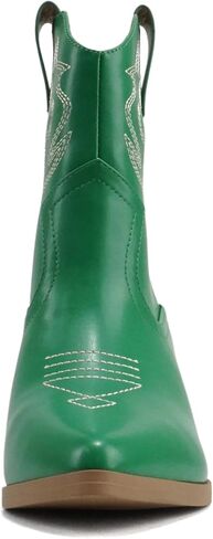 Soda “BLAZING" ~ Women Western Bootie Pointe Toe with Low Heel (Wide Fit Available) in Kuwait