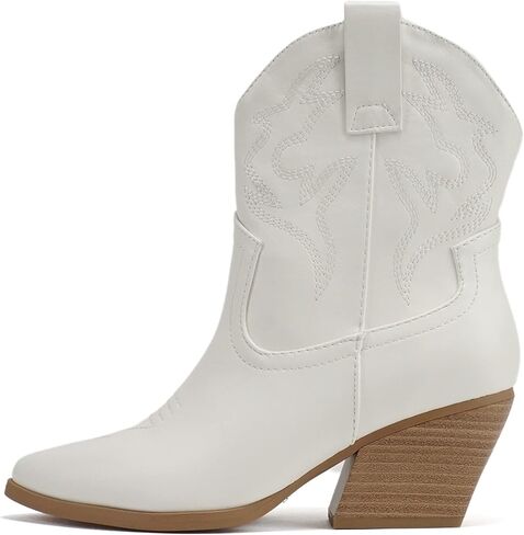 Soda “BLAZING" ~ Women Western Bootie Pointe Toe with Low Heel (Wide Fit Available) in Kuwait
