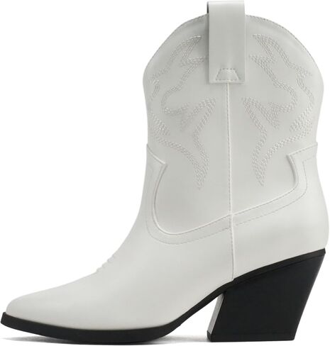 Soda “BLAZING" ~ Women Western Bootie Pointe Toe with Low Heel (Wide Fit Available) in Kuwait