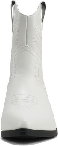 Soda “BLAZING" ~ Women Western Bootie Pointe Toe with Low Heel (Wide Fit Available) in Kuwait