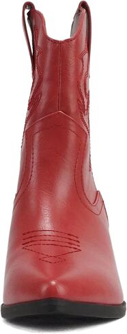 Soda “BLAZING" ~ Women Western Bootie Pointe Toe with Low Heel (Wide Fit Available) in Saudi Arabia