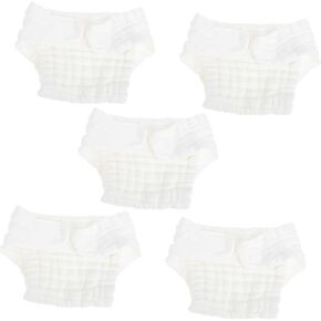 Healeved 5pcs Diaper Organic Diapers New Born Diapers for Organic Diapers Newborn Diaper Shorts Diaper Cover Cloth Nappy Inserts Pure Cotton White Cloth Diaper Pocket