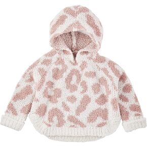 Mud Pie Baby Girls' Leopard Poncho Hoodie