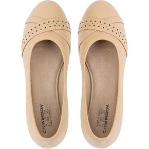 CHIN·MOON Women's Ballet Flats Comfortable Dressy Walking Dress Casual Shoes