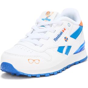 Reebok Baby-Boy's Blippi Kid's Classic Leather Step N' Flash Sneaker