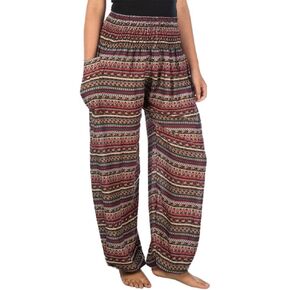 LOFBAZ Harem Pants for Women S-4XL Plus Hippie Yoga Floral Boho Lounge Clothing