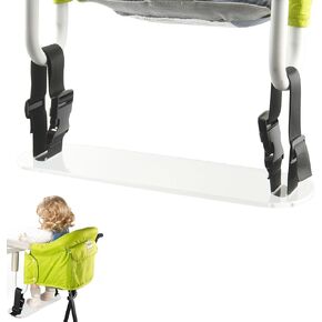 Acrylic Baby Footrest Compatible with Inglesina Fast Table Chair, Adjustable Baby Footrest for Hook On High Chair, Sturdy Baby Footrest Fit for Clip on Table Chair with Tray