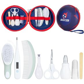 Little Angel Baby Healthcare and Grooming Kit, Safety Newborn Nursery Care Set, with Hair Brush Comb, Nail Clipper, Nasal Aspirator for Newborn Infant Baby Girls Boys