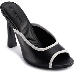 KARL LAGERFELD Women's Cushioned Insole Evening Chatura-Peep Toe Sandal Heeled