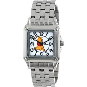 Disney Adult Classic Square Metal Analog Quartz Watch