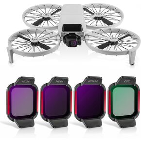 ND/CPL Filter Set for DJI Flip Accessories，ND16/ND64/ND128/CPL Drone Lens Filters Set, Multi Coated HD Optical Glass 4 Pack