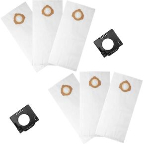 49-90-2016 Fleece Dust Bags Fit Milwaukee 0960-20 Wet/Dry Vacuum and Milwaukee 0970-20 cordless vacuums (6PK)
