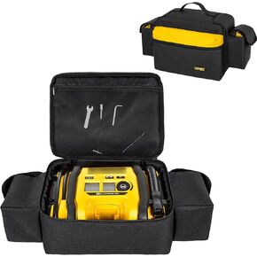Air Compressor Carrying Bag Protective Case Compatible with DEWALT 20V MAX Tire Inflator DCC020IB,Portable Cordless Tools Storage Holder for Battery Pack and Charging Kit(Bag Only)