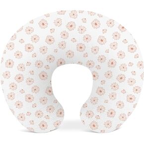 Nursing Pillow Covers 2 Pack, Muslin Nursing Cover for Breastfeeding Pillows, Comfortable for Baby Girls and Boys