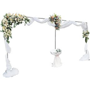 10 x 20 FT Wedding Arch Backdrop Stand, Backdrop Frame Pipe Kit with Base for Wedding Birthday Xmas Party Photo Booth Background Photography Exhibition Decoration