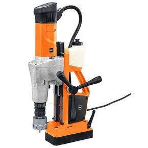 Fein JCM 200 U Magnetic Drill Unit - Versatile for Construction Sites and Workshops - Drills up to 2", Compact Design with 2-Speed Gearbox, 1,200W Power Consumption - 72704461120