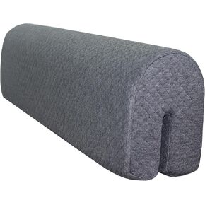 Crib Rail Padding for Sides, Bed barriers for Toddlers, Foam Toddler Bed Bumper for Full Size Bed - Increase Height | Anti-Fall Bed | Anti-Collision | Easy to Install | Machine Washable - Grey