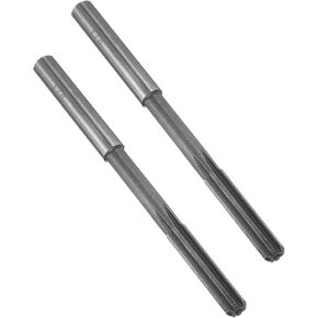 uxcell Chucking Reamer 1/4" H7 High Speed Steel Lathe Machine Reamer 6 Straight Flutes Straight Shank Milling Cutter Tool for Metal Wood Hole Reaming 2 Pcs