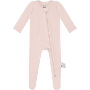 BubblePanda Rayon Made From Bamboo Baby Pajamas Baby Clothes for Boys Girls Unisex Zip-Front Non-Slip Onesie Sleeper