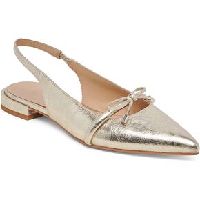 Slingback Flats for Women Bow Tie Closed Pointed Toe Low Heel Pumps Comfortable Work Dress Ballet Flats Mule Shoes