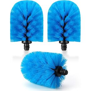 Stainless Steel Bottle Brush Refills, Replacement Brush Heads, Round Head, 3 Pack