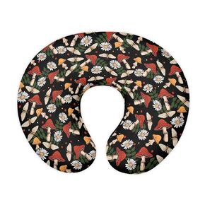 Mushroom Daisy Moth Print Nursing Pillow Cover Breathable Nursing Slipcover for Newborn Boy Girl Comfy Soft Newborn Feeding Breastfeeding Pillow Cover