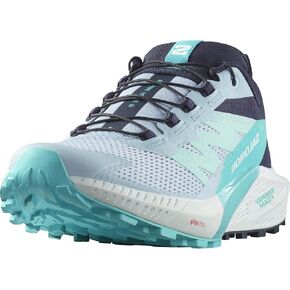 Salomon Women's Sense Ride 5 W Sneaker, Cashmere Blue/Carbon/Peacock Blue, 6