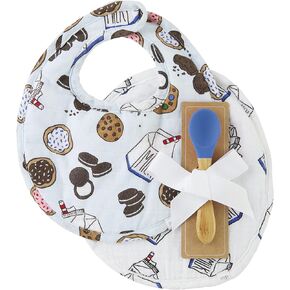 Mud Pie baby-boys Bib & Spoon Set