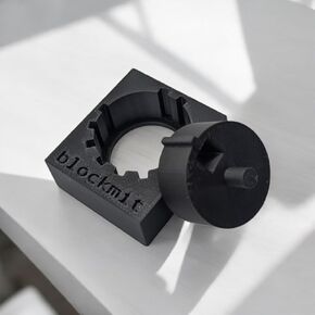 D-Central.TECH Blockmit DIY Washer Jig | 3D-Printed Crypto Security Tool for BIP39 Metal Backups | Precision Stamping for Metal Washers