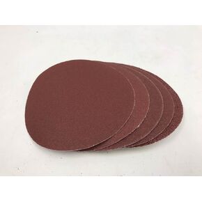 TruePower 5" Aluminum Oxide Sanding Paper No Holes 5pcs